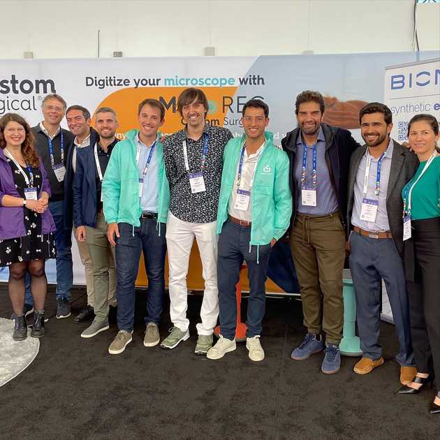 the team from a company in an ophthalmology congress ESCRS